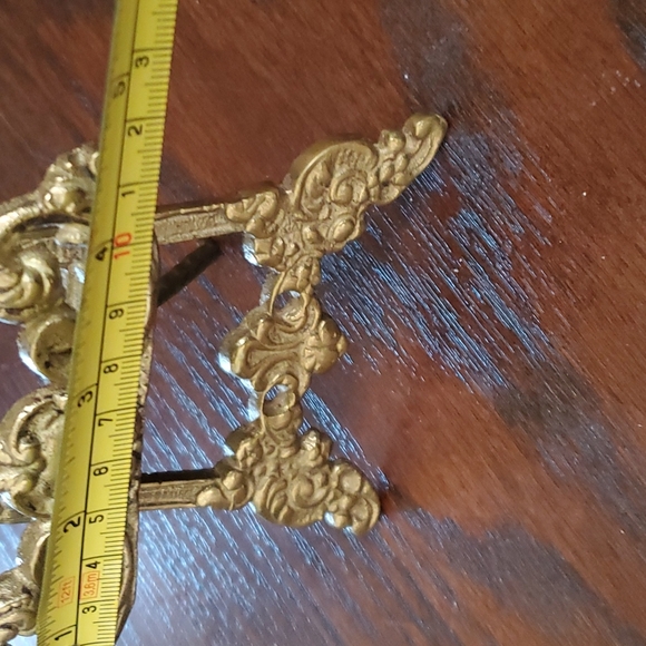 COPY - 7.5×4 VINTAGE SOLID BRASS VICTORIAN EASEL - Picture 9 of 10